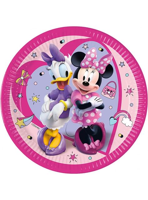 8 platos de Minnie Mouse (23cm)