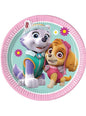8 platos de Patrulla Canina Skye & Everest pequeños (20cm)