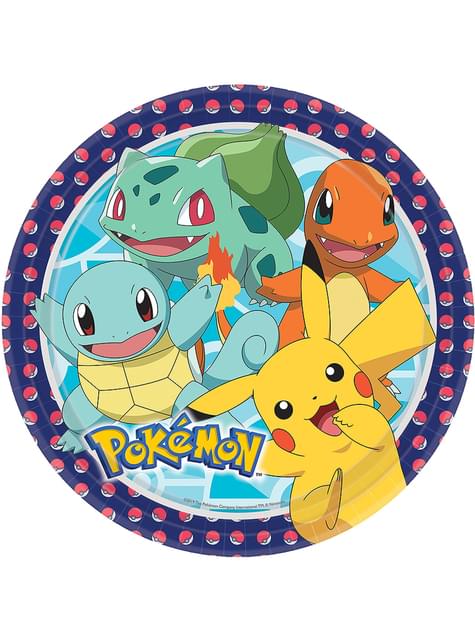 8 platos de Pokémon (23 cm) - Pokémon Collection
