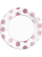 8 platos Dots Collection morados (23 cm) - Procos | Funidelia