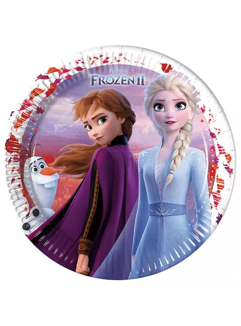 8 platos Frozen 2 (23cm) - Procos | Funidelia