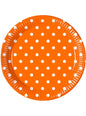 8 platos Orange Dots (23 cm) - Procos | Funidelia
