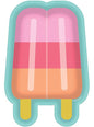 8 platos pequeños con forma de helado (18 cm) - Just Chillin