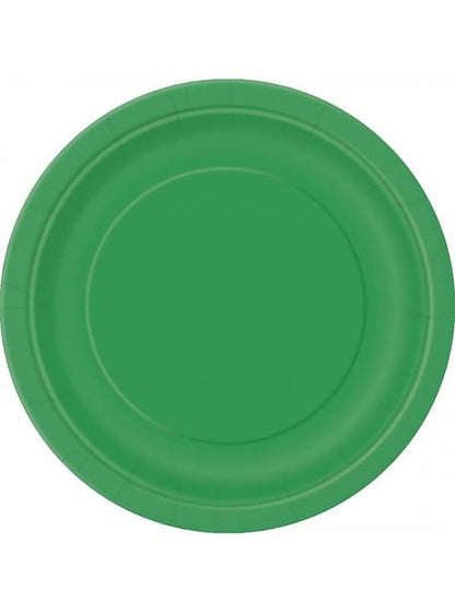 8 platos pequeños verde esmeralda (18 cm) - Línea Colores Básicos - Unique | Funidelia