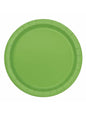 8 platos pequeños verde lima (18 cm) - Línea Colores Básicos - Unique | Funidelia