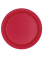 8 platos rojos grandes (23 cm) - Línea Colores Básicos - Unique | Funidelia
