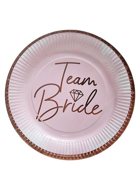 8 platos “Team Bride“ (23cm)