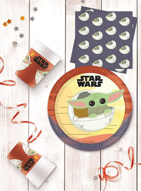 8 platos The Mandalorian (23cm) - Star Wars