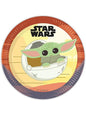 8 platos The Mandalorian (23cm) - Star Wars