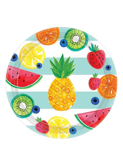 8 platos tutti fruti (27 cm) - AMSCAN | Funidelia