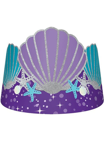 8 tiaras con concha - Mermaid Wishes - AMSCAN | Funidelia