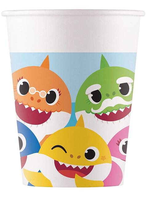 8 vasos Baby Shark (200ml)