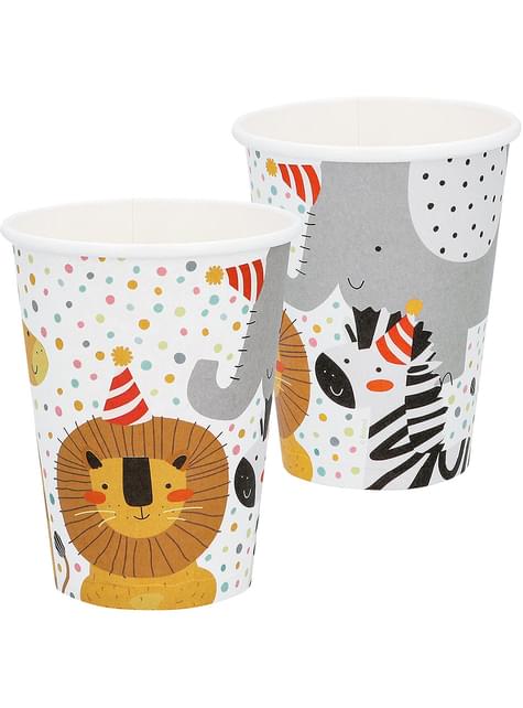 8 vasos de animales - Safari - Boland | Funidelia