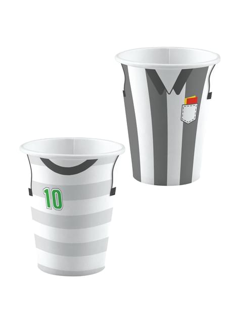 8 vasos de futbolista