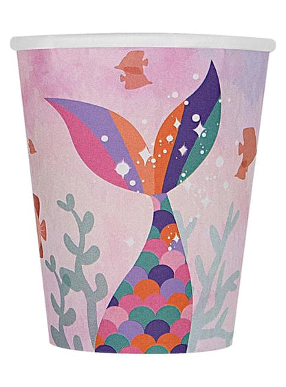 8 vasos de sirenas - Beautiful mermaid - Funiglobal | Funidelia