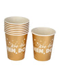 8 vasos dorados de papel - Woo Hoo Hen Do - Neviti | Funidelia