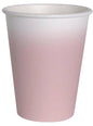 8 vasos en forma de flor rosa claro