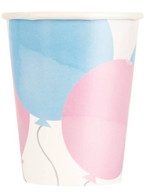 8 vasos Gender Reveal - Gender Reveal Party