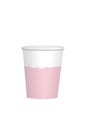 8 vasos oro rosa