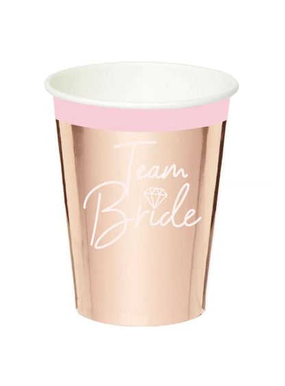 8 vasos “Team Bride“ - AMSCAN | Funidelia