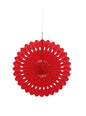 Abanico de papel decorativo color rojo - Línea Colores Básicos
