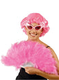 Abanico de plumas rosas