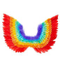 Alas de plumas arcoiris para adulto