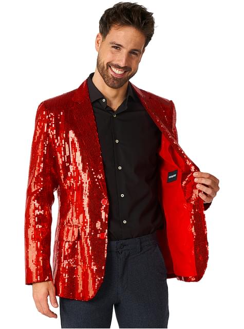 Americana de lentejuelas rojas - Suitmeister - Opposuits | Funidelia