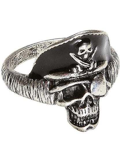 Anillo de calavera de capitán pirata para adulto - Widmann | Funidelia