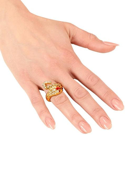 Anillo serpiente dorado para mujer - Widmann | Funidelia