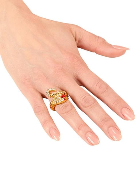 Anillo serpiente dorado para mujer - Widmann | Funidelia