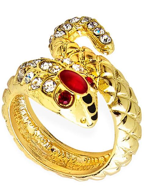 Anillo serpiente dorado para mujer - Widmann | Funidelia