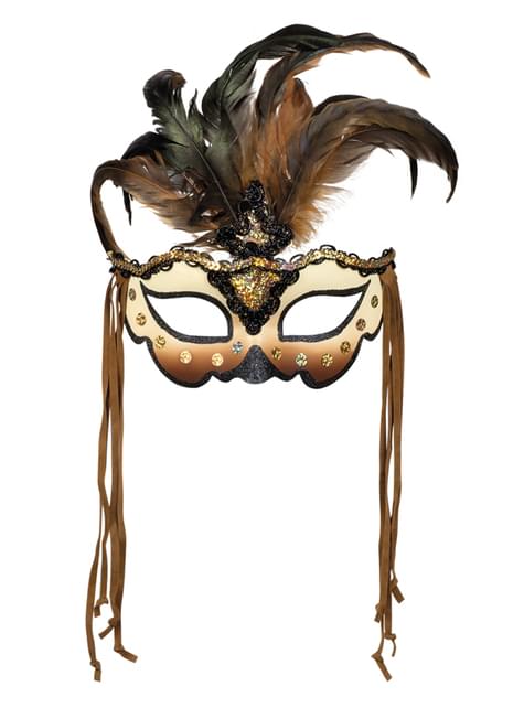 Antifaz de hechicera vudú para mujer
