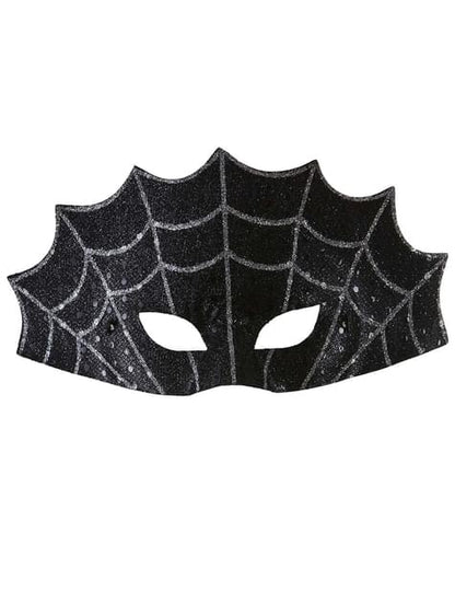 Antifaz de telaraña negra