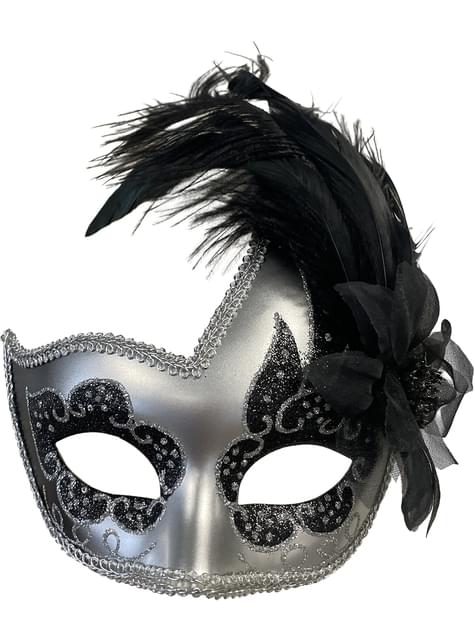 Antifaz veneciano con plumas - Funiglobal | Funidelia