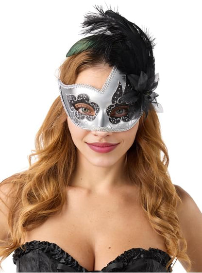 Antifaz veneciano con plumas - Funiglobal | Funidelia