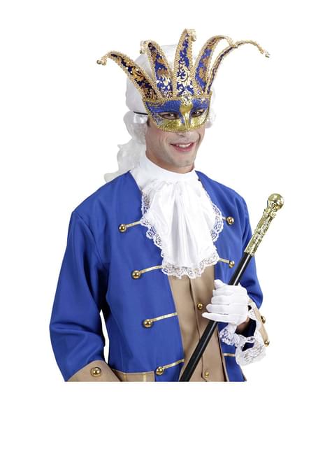 Antifaz veneciano de arlequín
