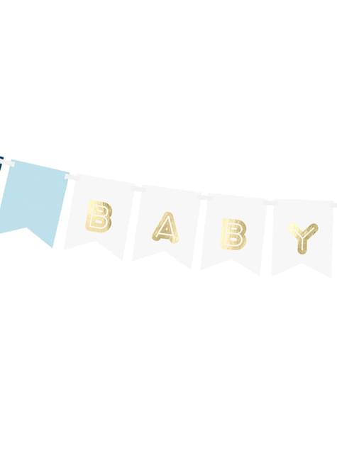 Banderín “Baby Boy“ azul - Partydeco | Funidelia