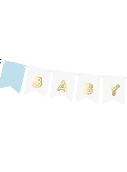 Banderín “Baby Boy“ azul - Partydeco | Funidelia
