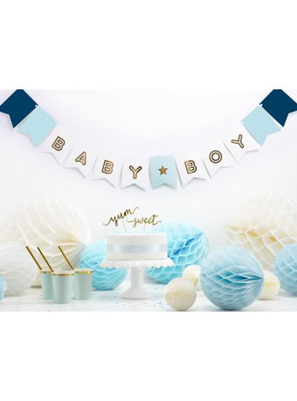 Banderín “Baby Boy“ azul - Partydeco | Funidelia