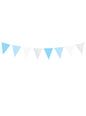 Banderín estampado de lunares azules de papel - Blue 1st Birthday - Partydeco | Funidelia