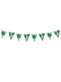 Banderín estampado hojas verdes de papel - Aloha - Partydeco | Funidelia