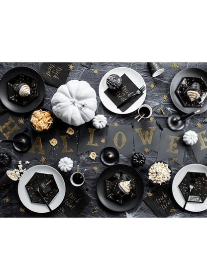 Banderín “Halloween“ negro y dorado - Trick or Treat Collection
