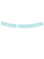 Banderín “Happy Birthday“ azul pastel - Touch of Gold