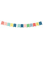 Banderín “Happy Birthday“ colores alegres