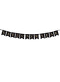 Banderín “Happy New Year“ negro y dorado - New Year’s Eve Collection - Partydeco | Funidelia