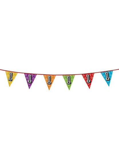 Banderines con número 1