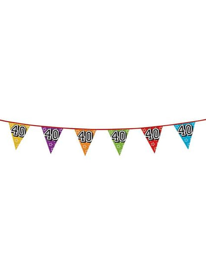 Banderines con número 40