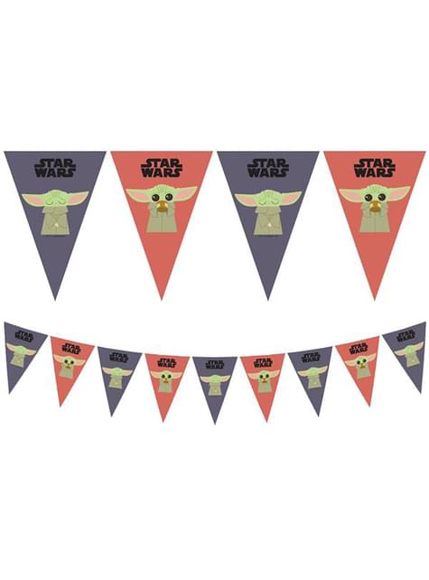 Banderines de Baby Yoda The Mandalorian - Procos | Funidelia