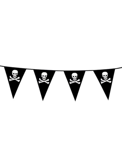 Banderines piratas calavera